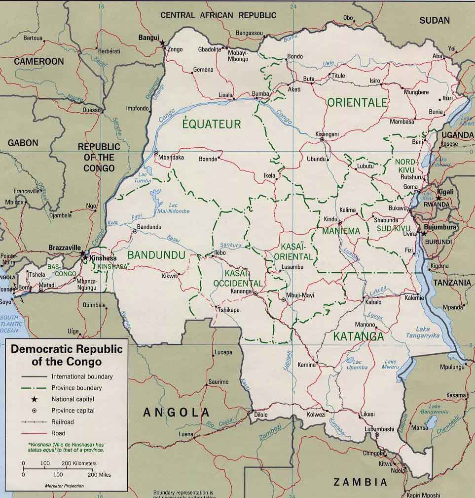Kaart Congo